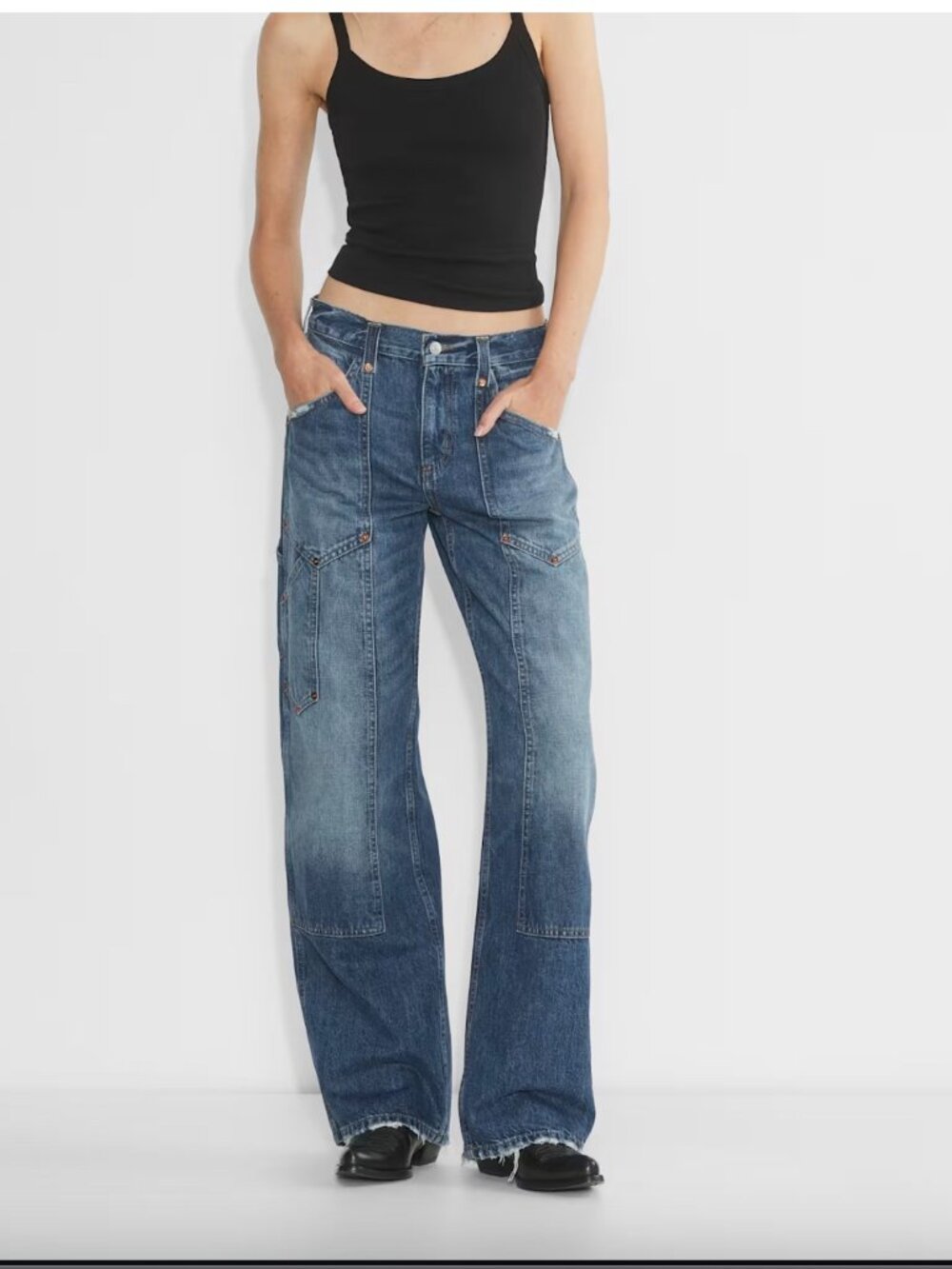 RE/DONE Mid-Rise Workwear Jeans